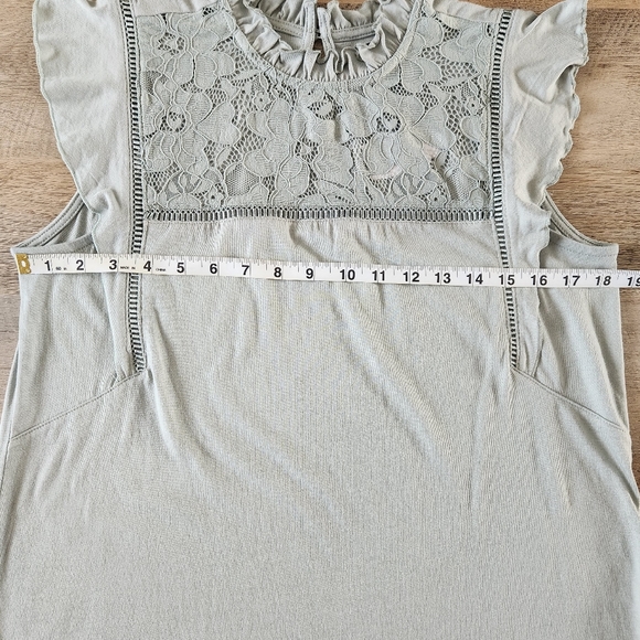 MOHITO Light Green Shirt With Ruffles - Picture 14 of 16